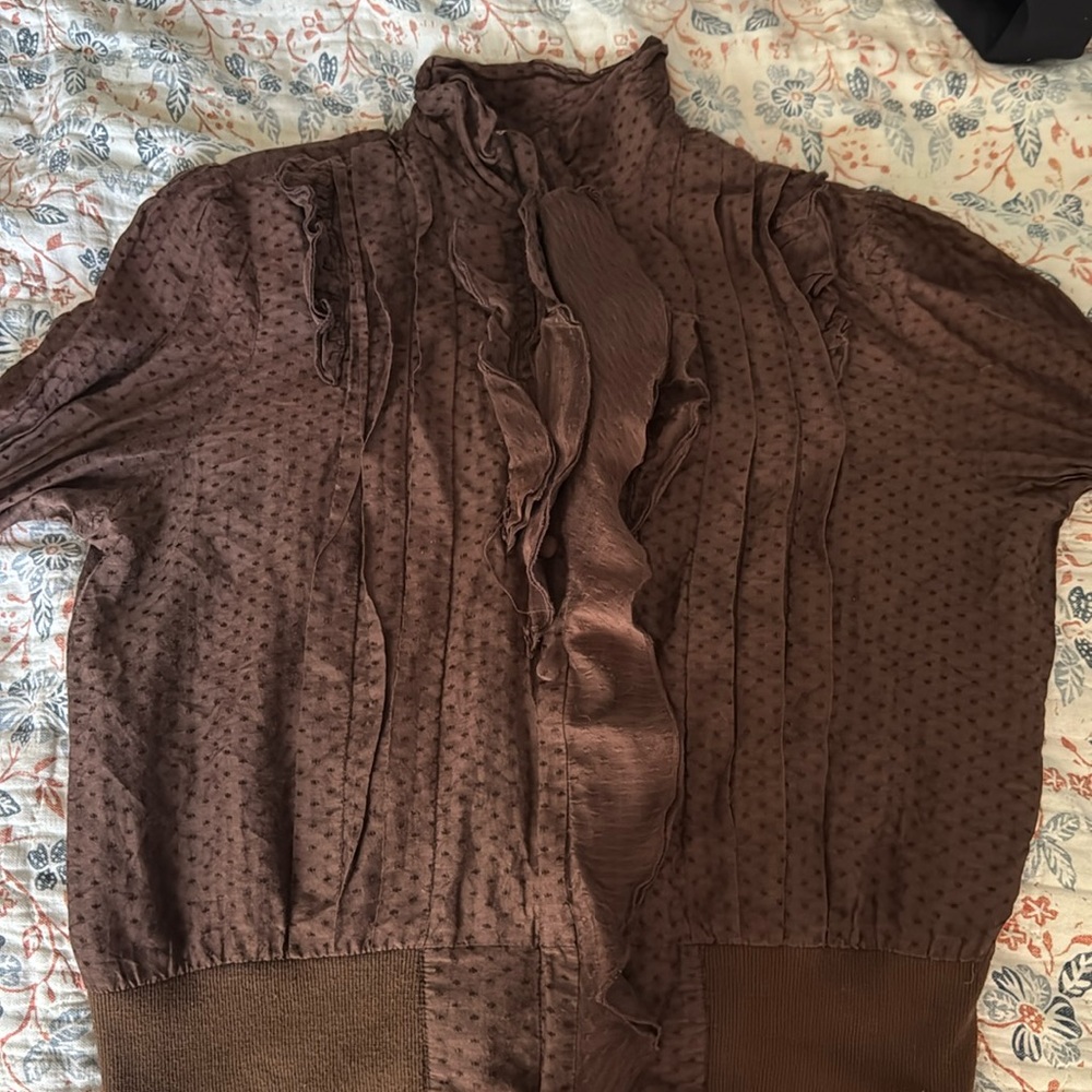 Brown jacket/blouse
